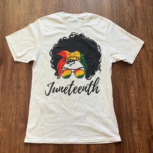 Juneteenth White Tee Graphic T-Shirt